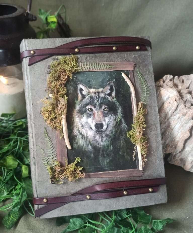 Grimoire artisanal, papier coton recyclé, L'arbre à papier