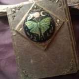 Le grimoire Arlia, papier coton, reliure artisanale
